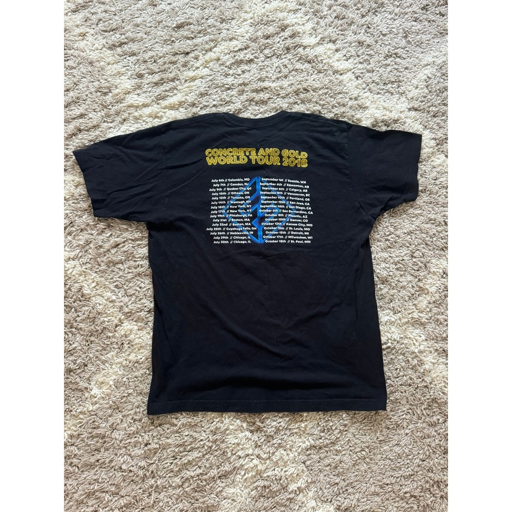 Foo Fighters Concrete and Gold World Tour 2018 T-Shirt Mens Large Black - Picture 3 of 6